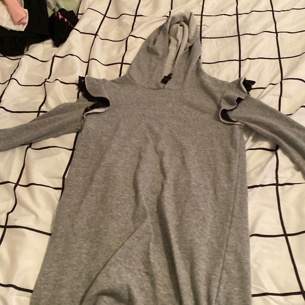 black and grey dress